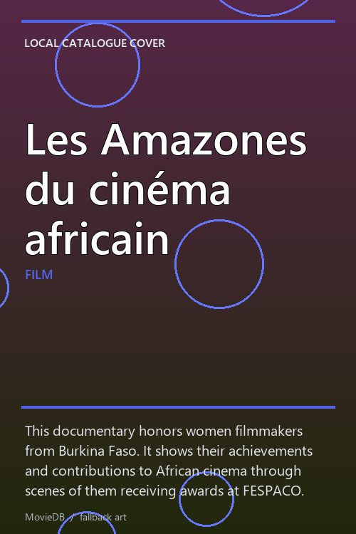 Les Amazones du cinéma africain poster