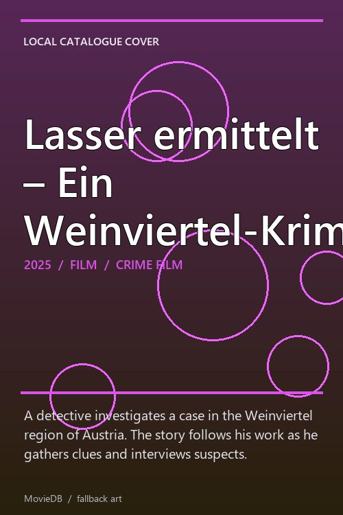 Lasser ermittelt – Ein Weinviertel-Krimi poster