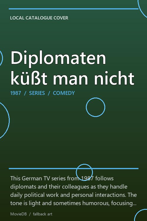 Diplomaten küßt man nicht poster