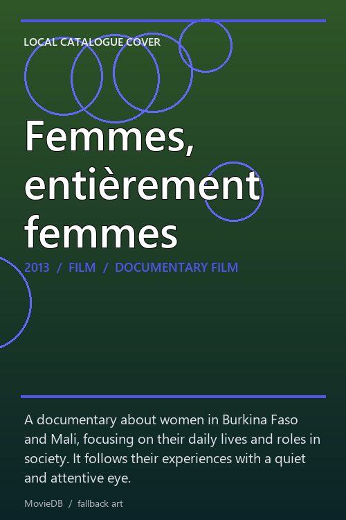 Femmes, entièrement femmes poster