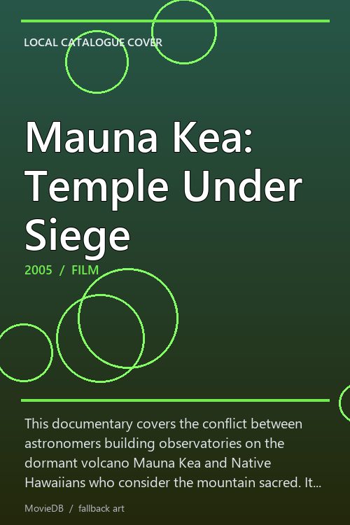 Mauna Kea: Temple Under Siege poster