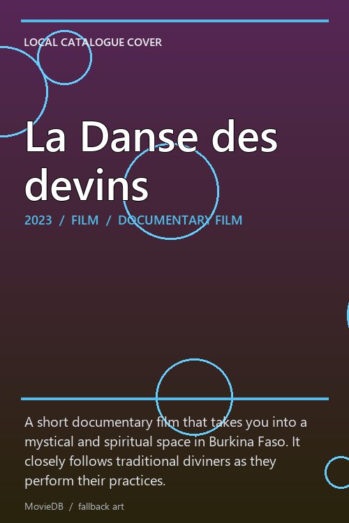La Danse des devins poster