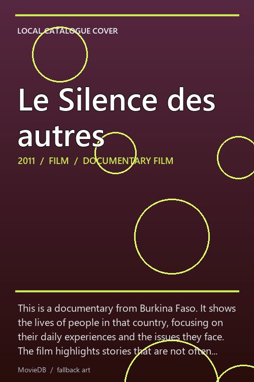Le Silence des autres poster