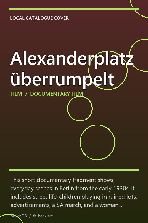 Alexanderplatz überrumpelt poster