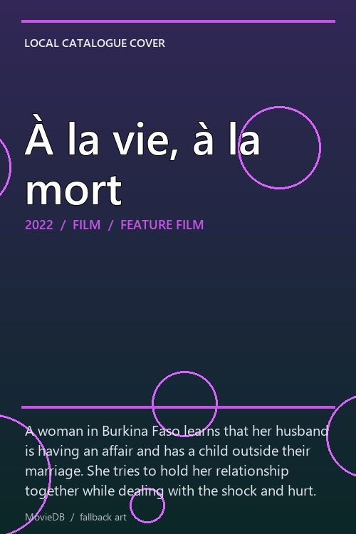 À la vie, à la mort poster