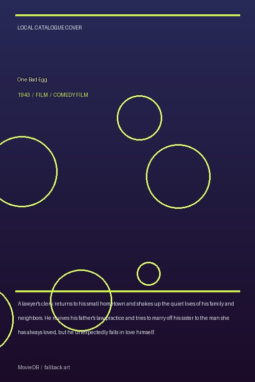 One Bad Egg poster