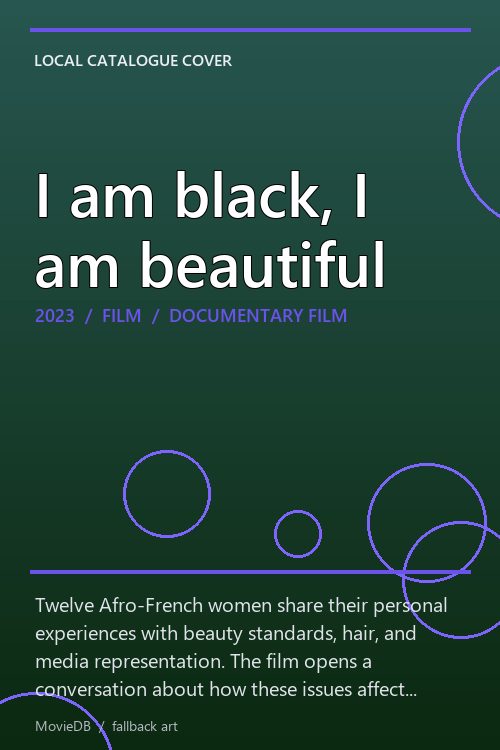 I am black, I am beautiful poster