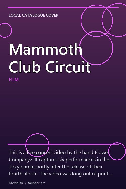 Mammoth Club Circuit poster