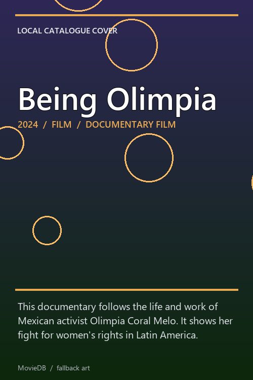 Being Olimpia poster