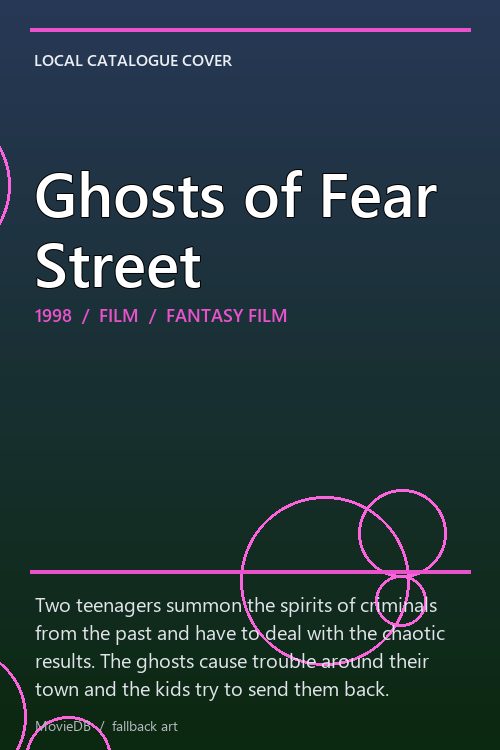Ghosts of Fear Street poster