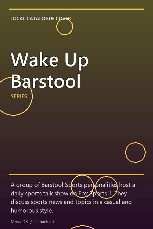 Wake Up Barstool poster