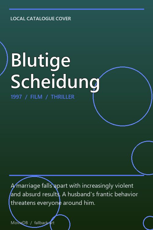 Blutige Scheidung poster