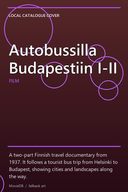 Autobussilla Budapestiin I-II poster