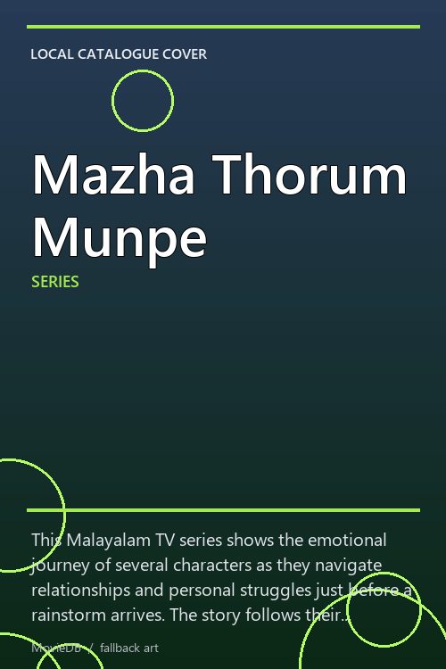 Mazha Thorum Munpe poster