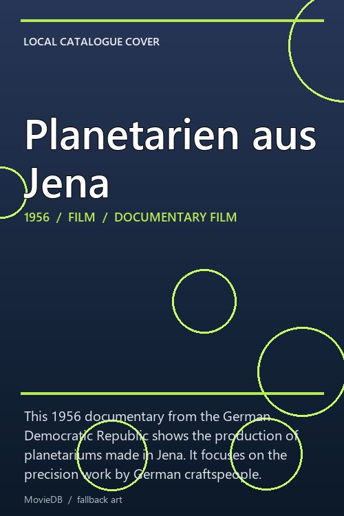 Planetarien aus Jena poster