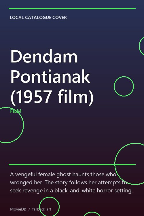 Dendam Pontianak (1957 film) poster
