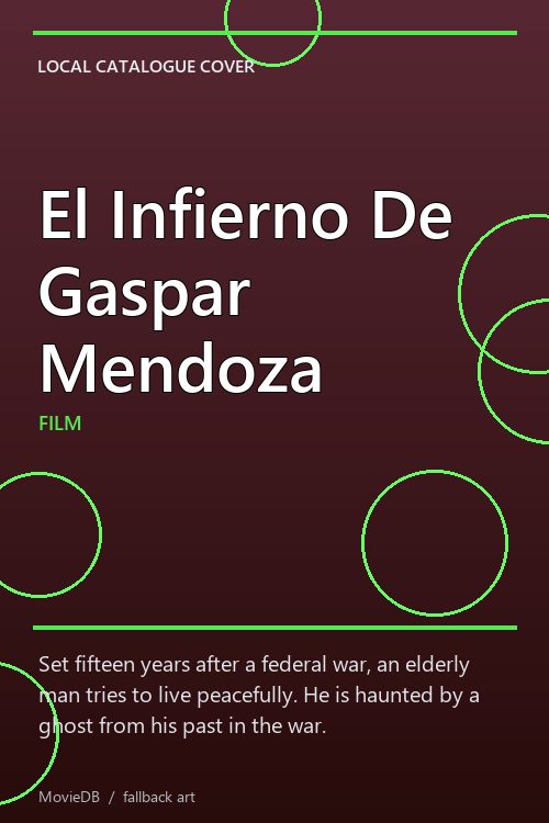 El Infierno De Gaspar Mendoza poster