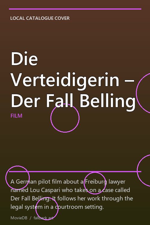 Die Verteidigerin – Der Fall Belling poster