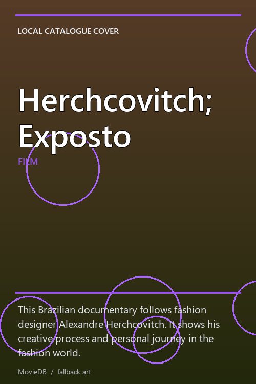 Herchcovitch; Exposto poster