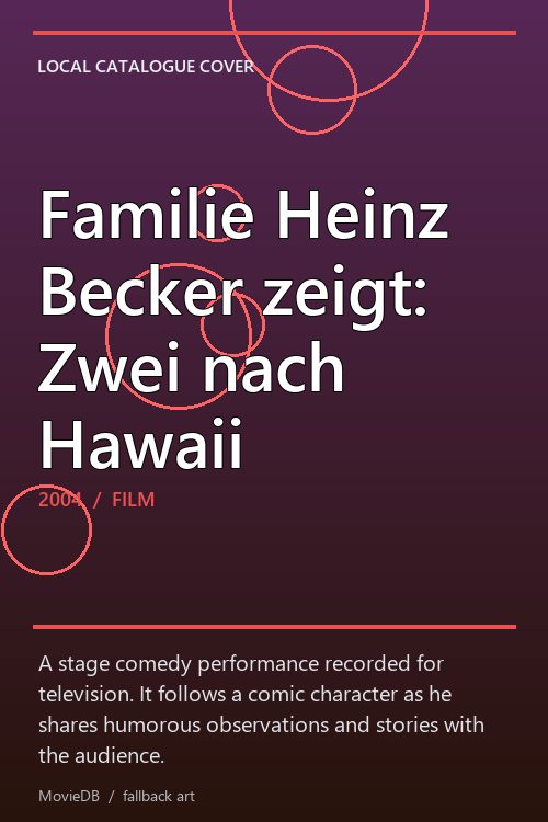 Familie Heinz Becker zeigt: Zwei nach Hawaii poster