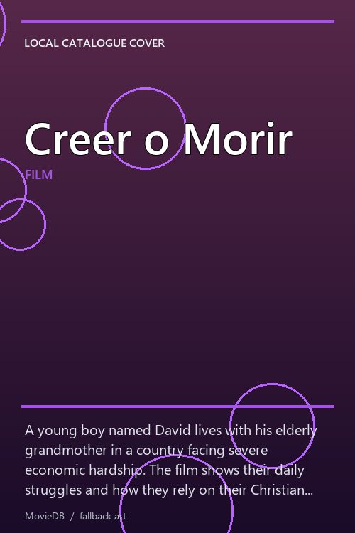 Creer o Morir poster
