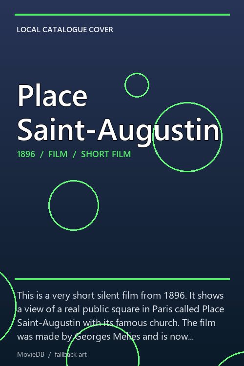 Place Saint-Augustin poster