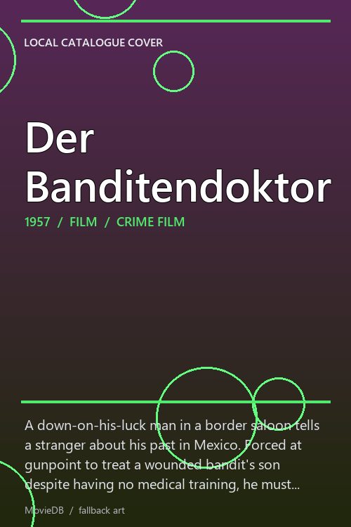 Der Banditendoktor poster