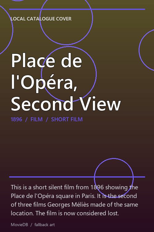 Place de l'Opéra, Second View poster
