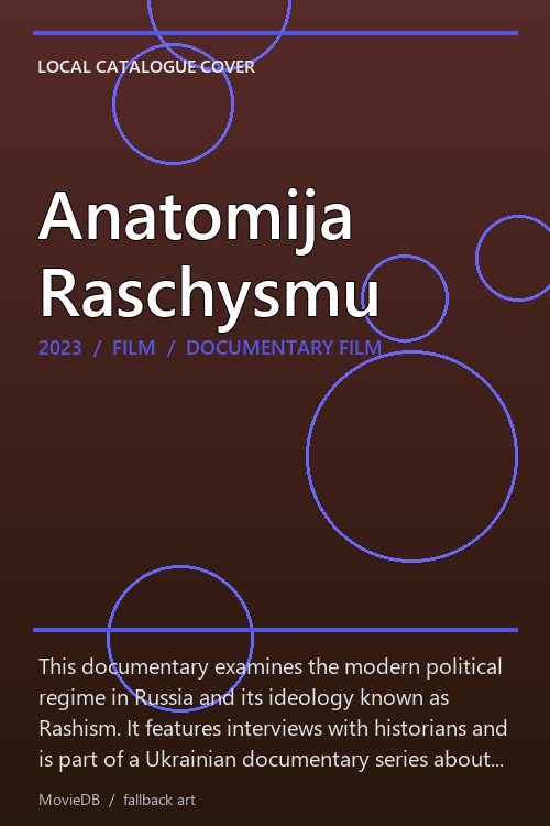 Anatomija Raschysmu poster