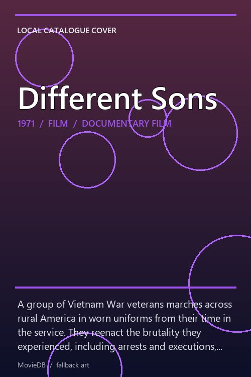 Different Sons poster