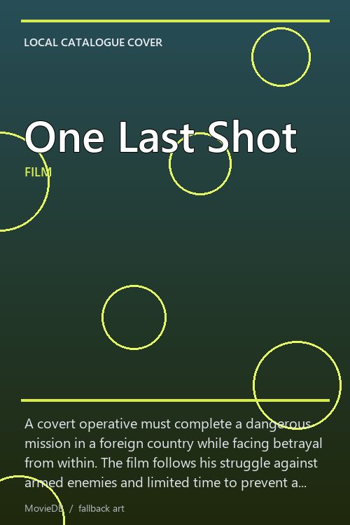 One Last Shot poster