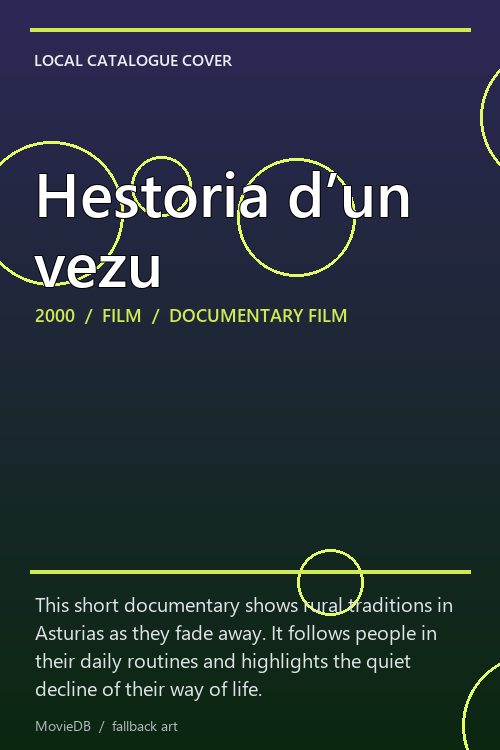 Hestoria d’un vezu poster