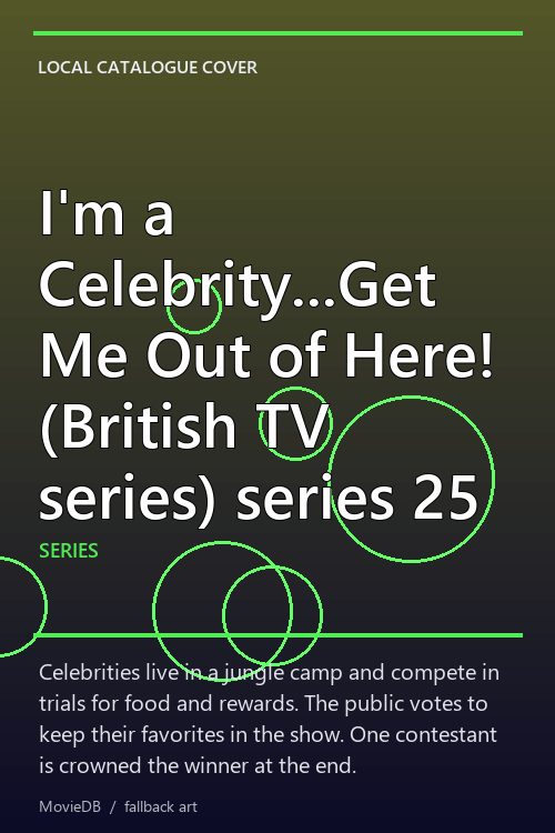 I'm a Celebrity...Get Me Out of Here! (British TV series) series 25 poster