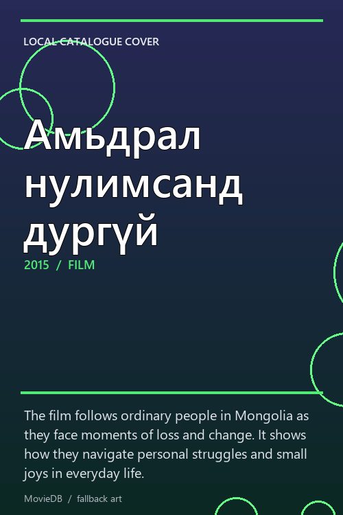 Амьдрал нулимсанд дургүй poster