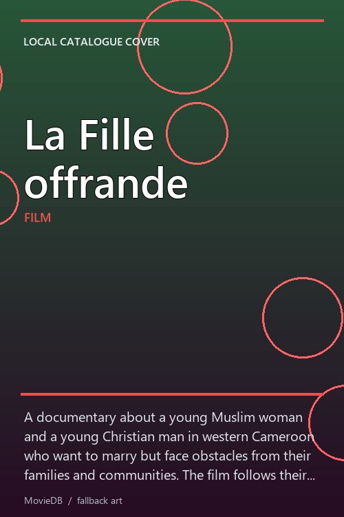 La Fille offrande poster