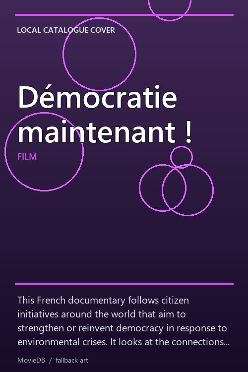 Démocratie maintenant ! poster