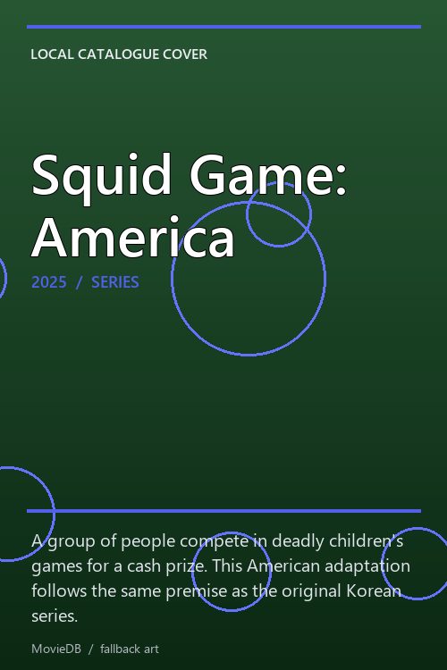 Squid Game: America poster