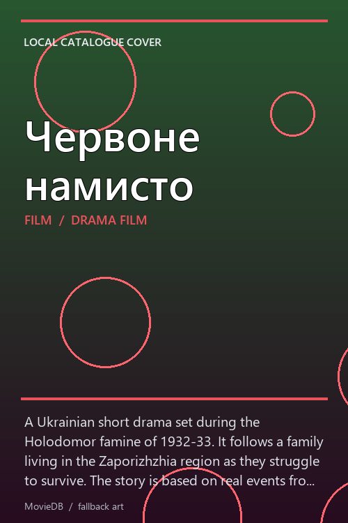 Червоне намисто poster