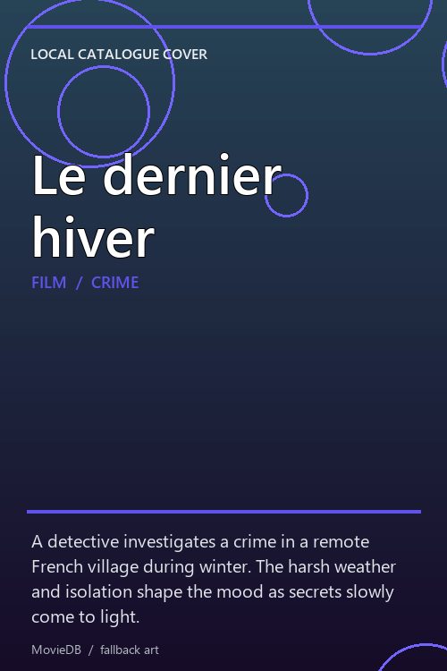 Le dernier hiver poster