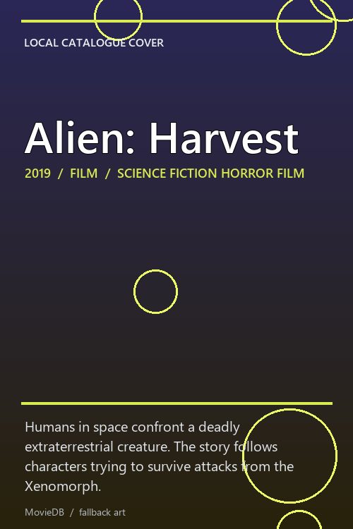 Alien: Harvest poster