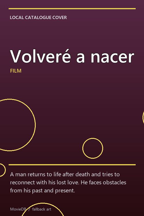 Volveré a nacer poster