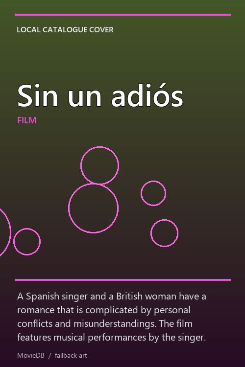Sin un adiós poster