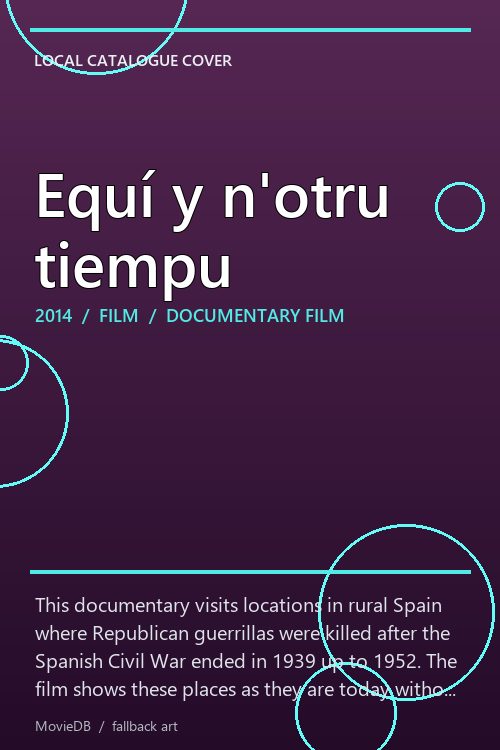 Equí y n'otru tiempu poster