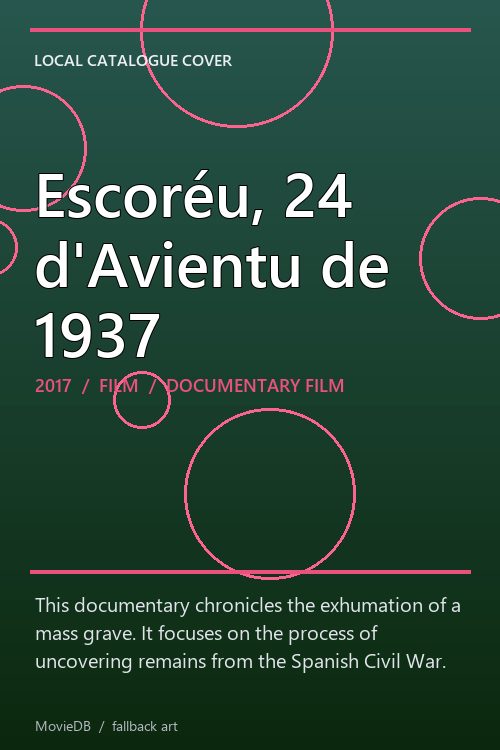 Escoréu, 24 d'Avientu de 1937 poster