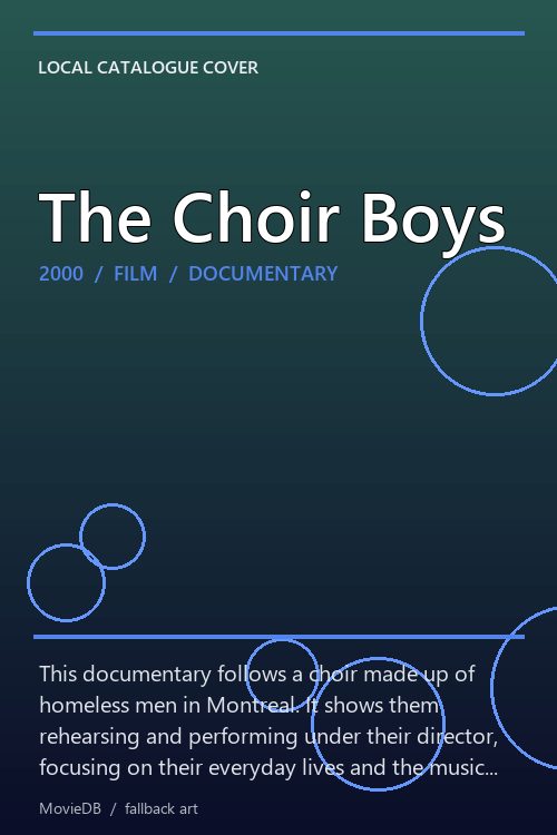 The Choir Boys poster