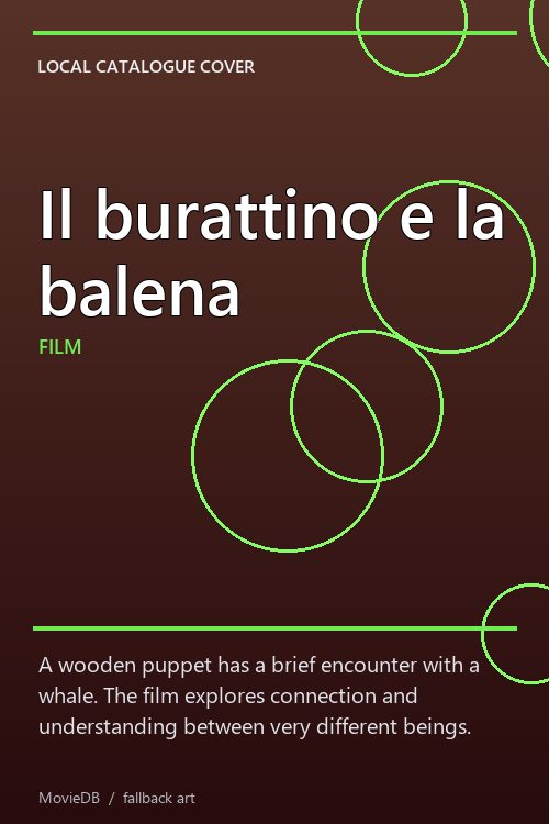 Il burattino e la balena poster