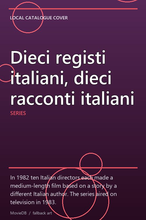 Dieci registi italiani, dieci racconti italiani poster