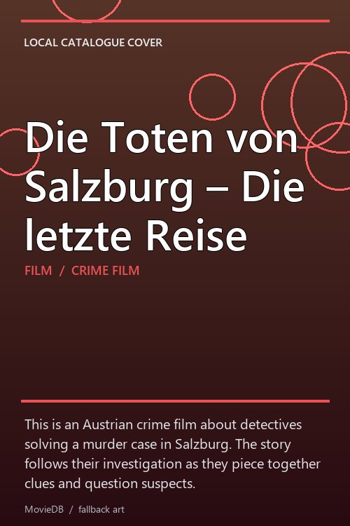Die Toten von Salzburg – Die letzte Reise poster