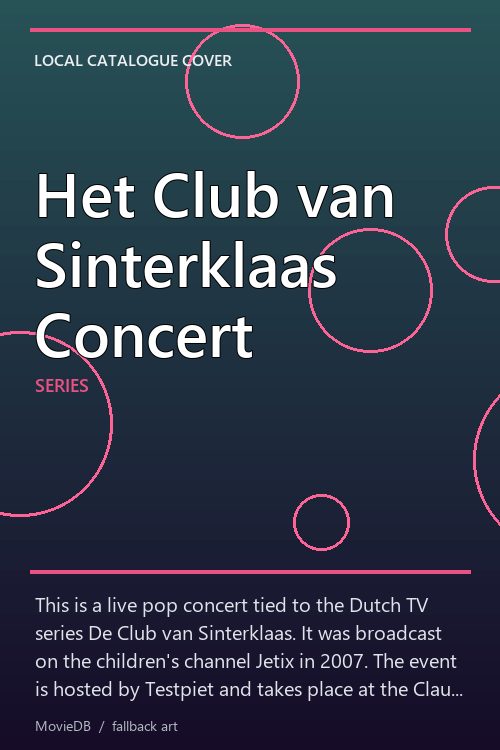Het Club van Sinterklaas Concert poster