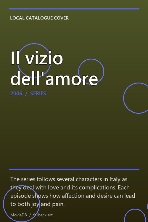 Il vizio dell'amore poster